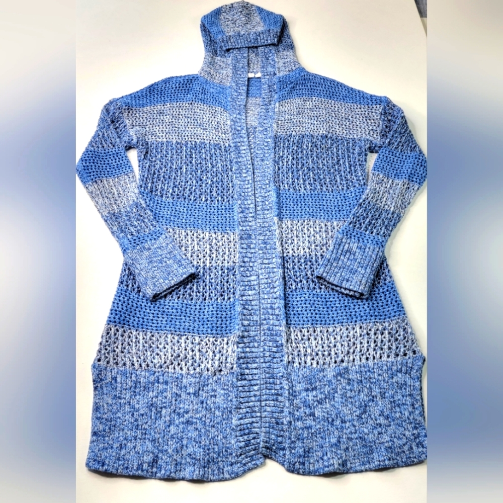 GAP Hooded Open Front Cardigan with Slits